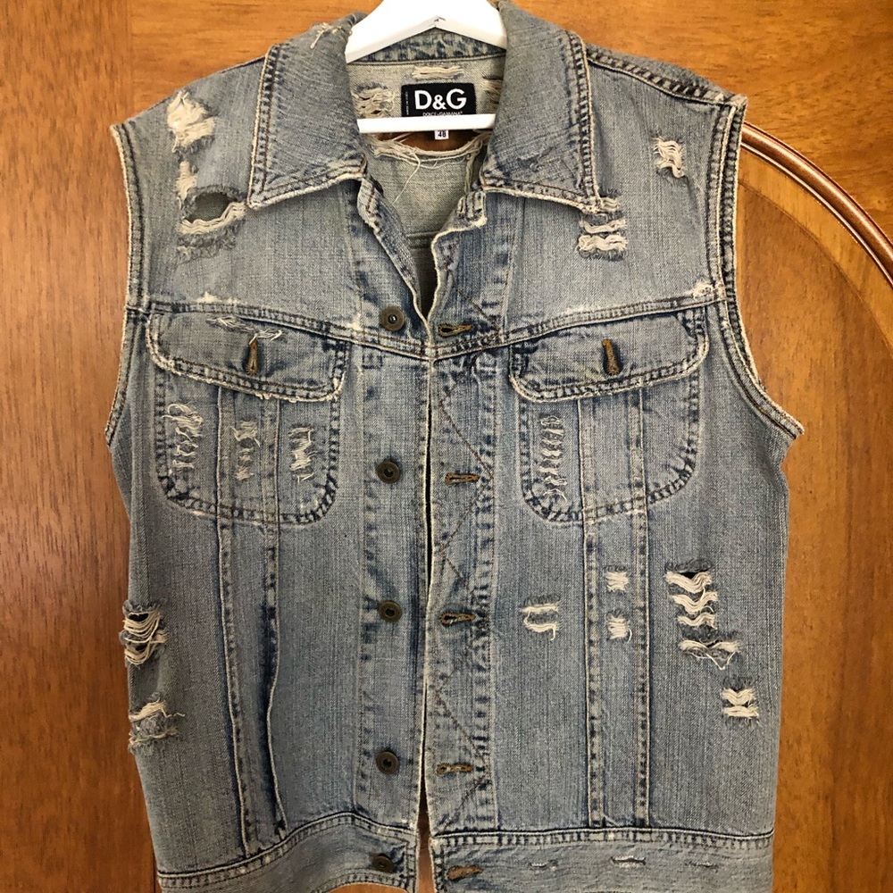 D&G Denim sleeveless jacket